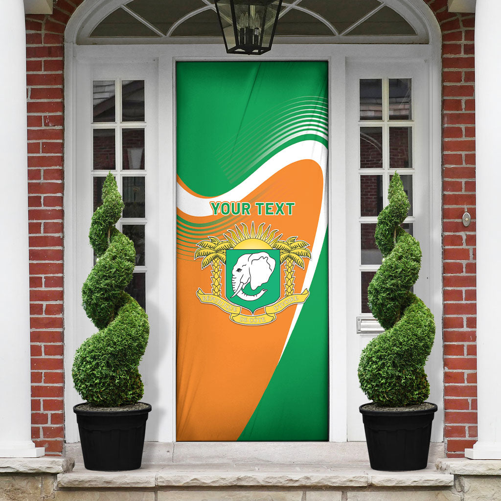 Personalized Ivory Coast 1960 Door Cover Happy Independence Day