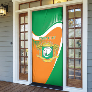 Personalized Ivory Coast 1960 Door Cover Happy Independence Day