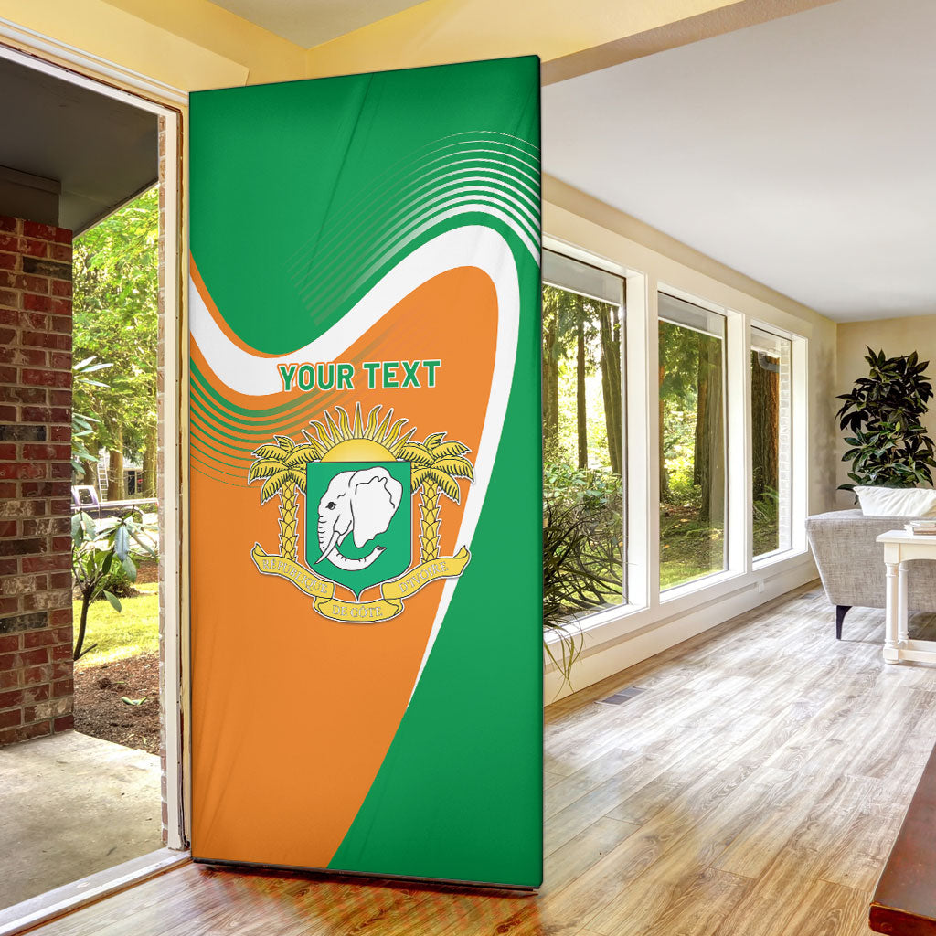 Personalized Ivory Coast 1960 Door Cover Happy Independence Day
