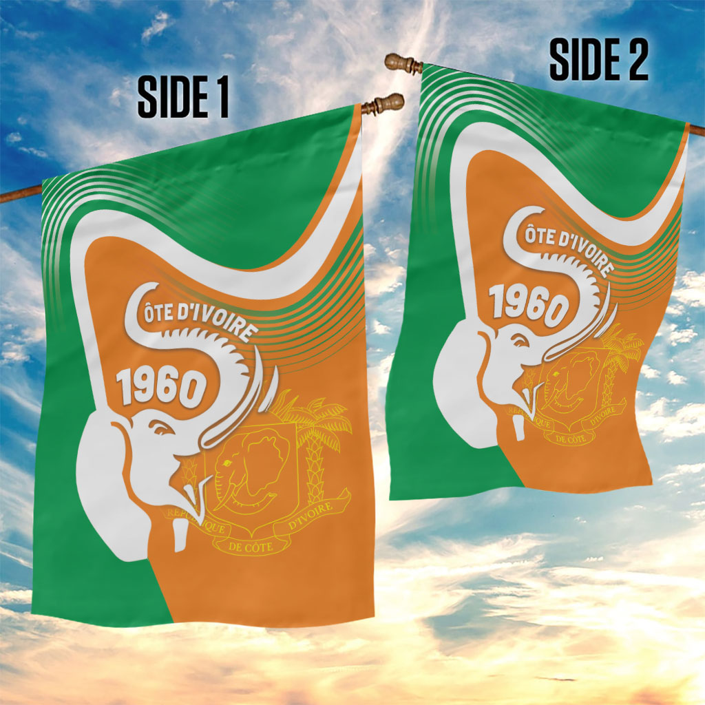 Ivory Coast 1960 Garden Flag Happy Independence Day