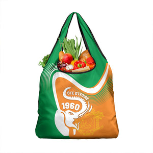 Ivory Coast 1960 Grocery Bag Happy Independence Day