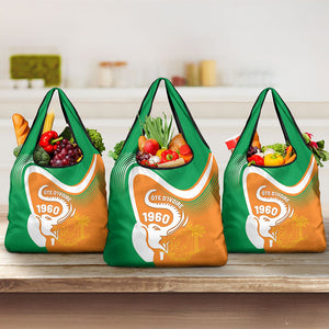 Ivory Coast 1960 Grocery Bag Happy Independence Day