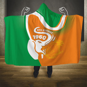Ivory Coast 1960 Hooded Blanket Happy Independence Day