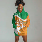 Personalized Ivory Coast 1960 Hoodie Dress Happy Independence Day