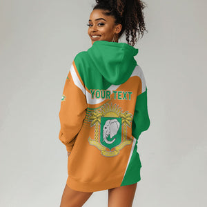 Personalized Ivory Coast 1960 Hoodie Dress Happy Independence Day