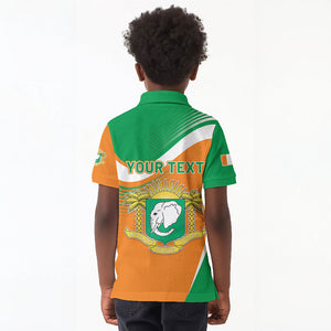 Personalized Ivory Coast 1960 Kid Polo Shirt Happy Independence Day