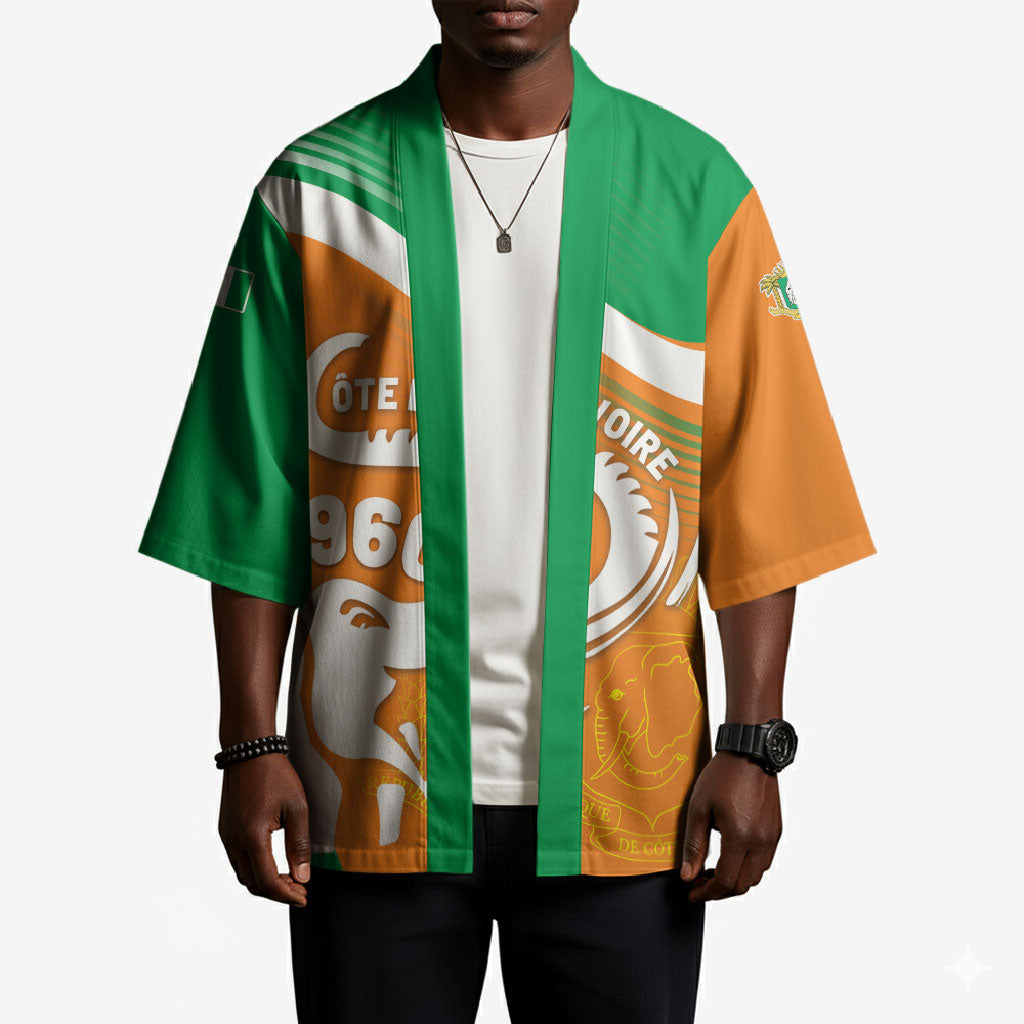 Personalized Ivory Coast 1960 Kimono Happy Independence Day