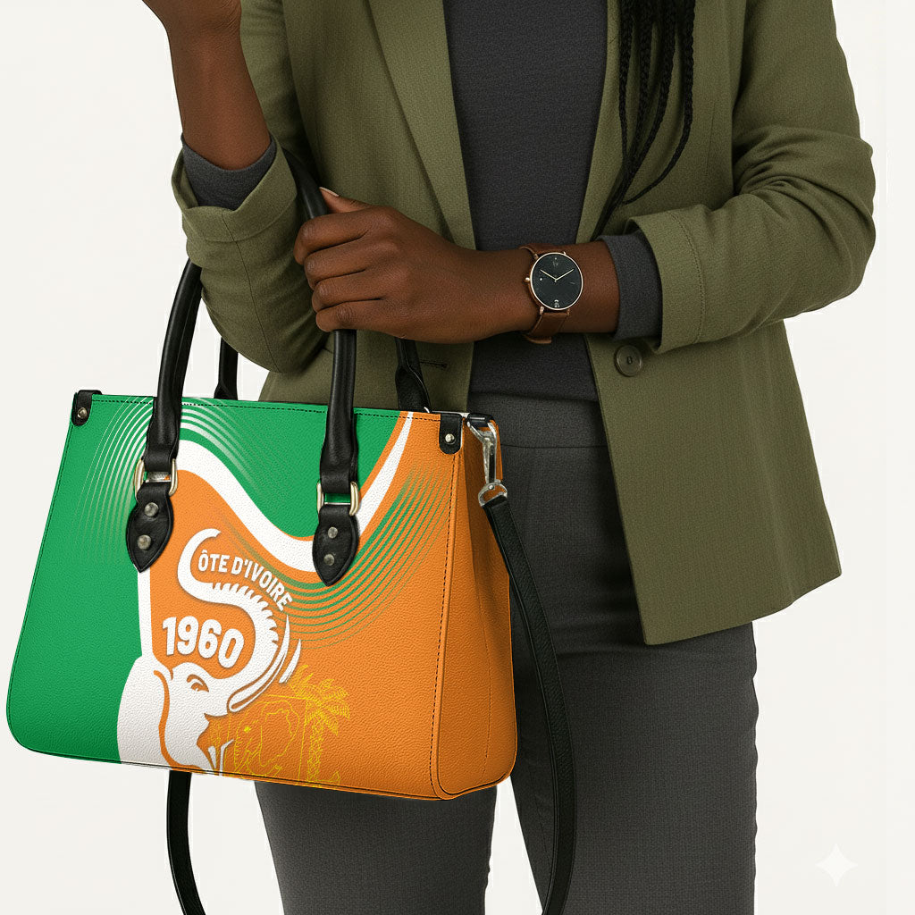 Ivory Coast 1960 Leather Bag Happy Independence Day