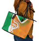 Ivory Coast 1960 Leather Tote Bag Happy Independence Day