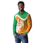 Personalized Ivory Coast 1960 Long Sleeve Polo Shirt Happy Independence Day