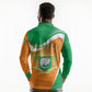 Personalized Ivory Coast 1960 Long Sleeve Polo Shirt Happy Independence Day