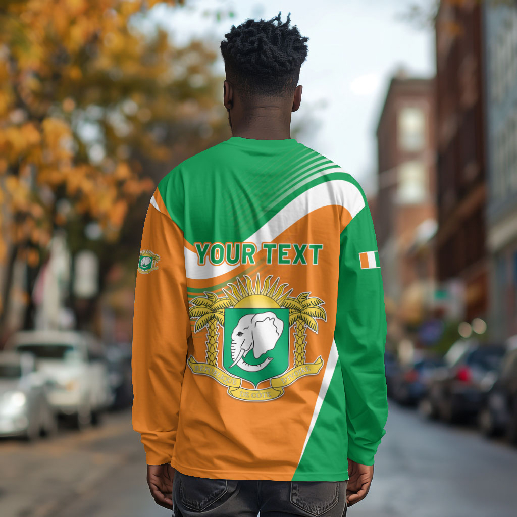 Personalized Ivory Coast 1960 Long Sleeve Shirt Happy Independence Day
