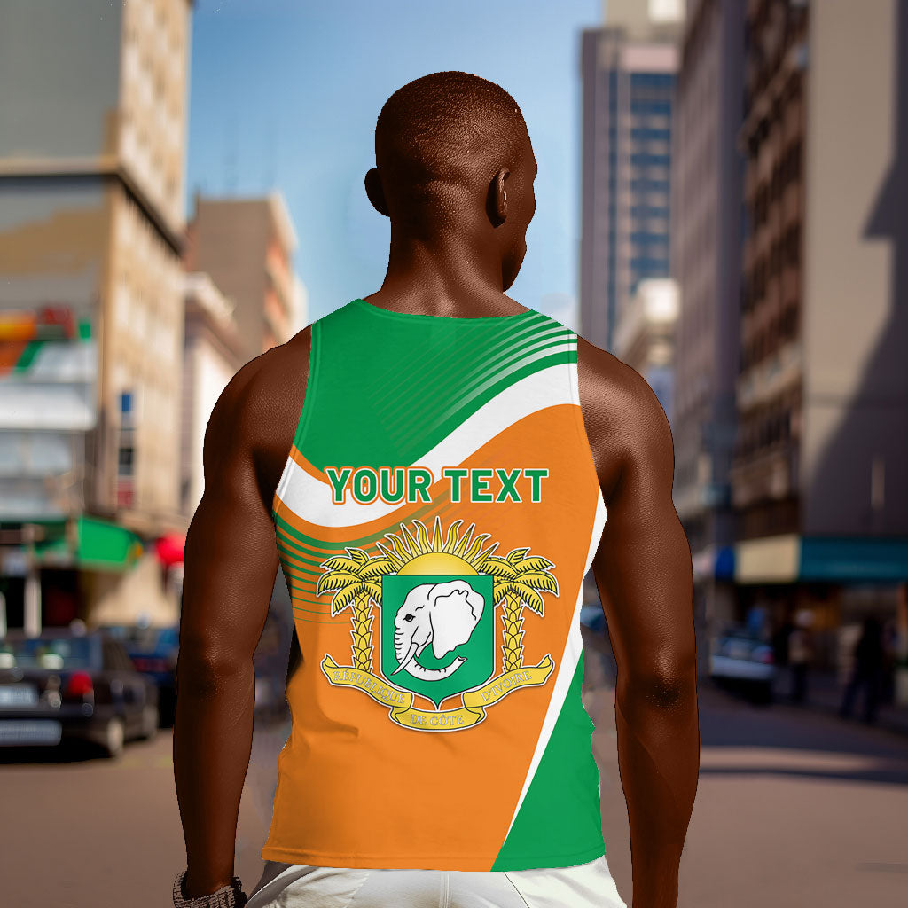 Personalized Ivory Coast 1960 Men Tank Top Happy Independence Day