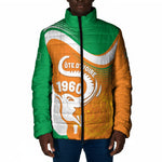 Personalized Ivory Coast 1960 Padded Jacket Happy Independence Day