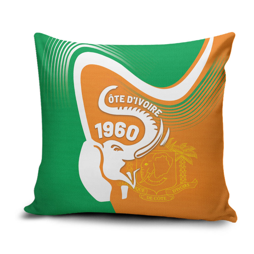 Ivory Coast 1960 Pillow Cover Happy Independence Day