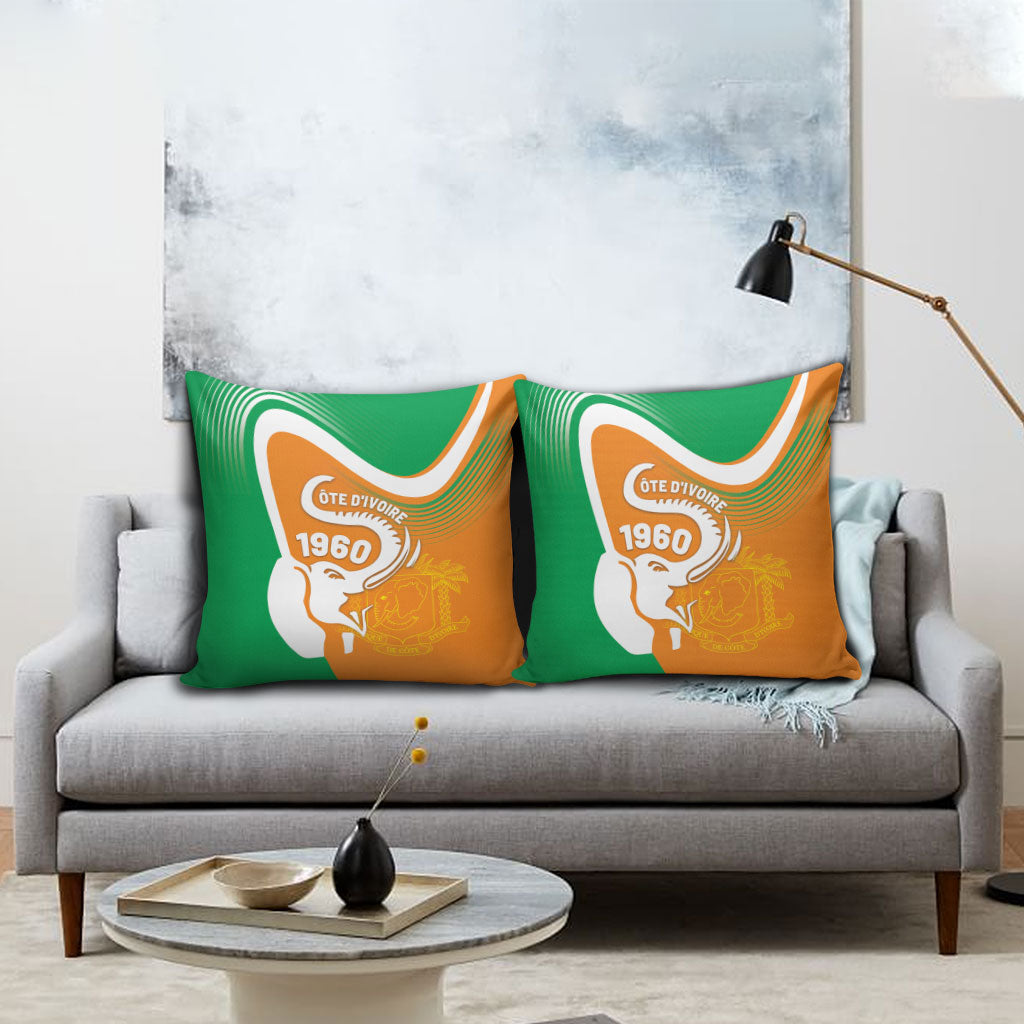 Ivory Coast 1960 Pillow Cover Happy Independence Day