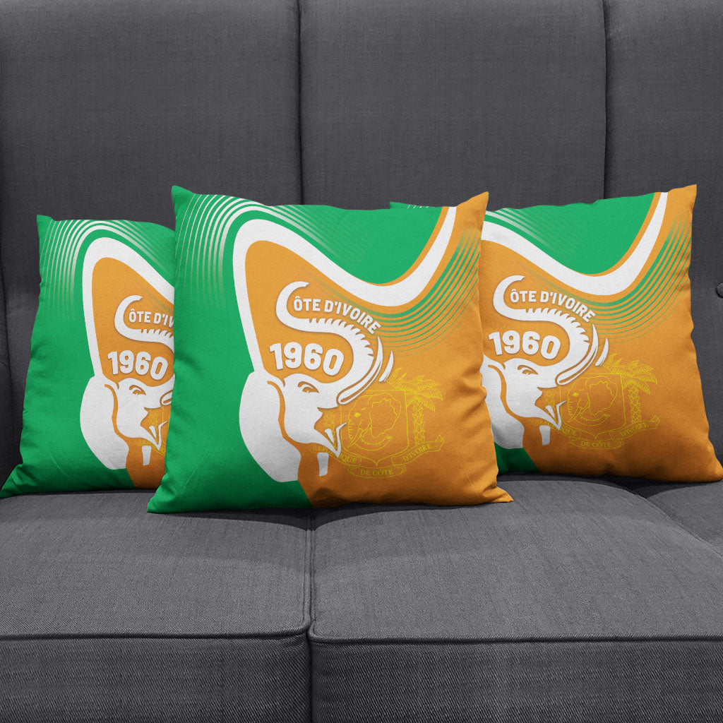 Ivory Coast 1960 Pillow Cover Happy Independence Day