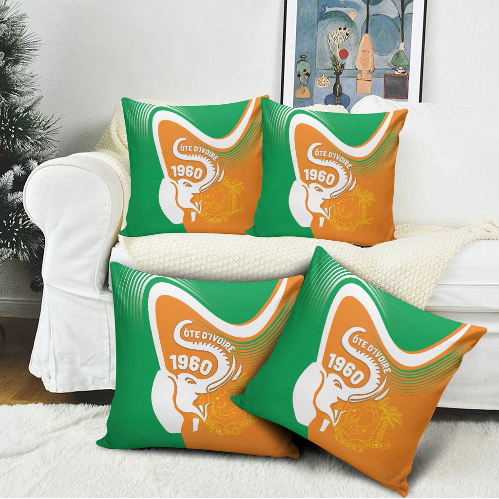 Ivory Coast 1960 Pillow Cover Happy Independence Day