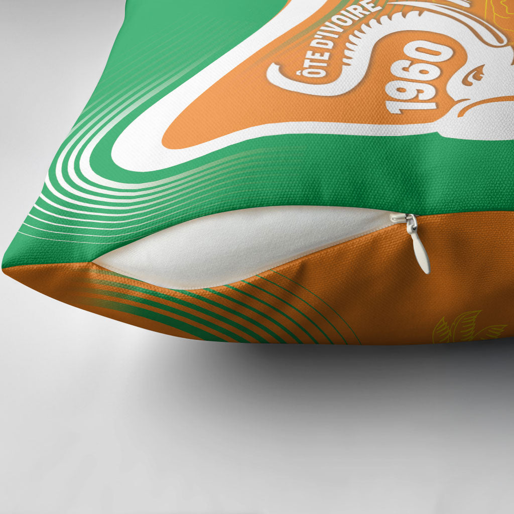 Ivory Coast 1960 Pillow Cover Happy Independence Day