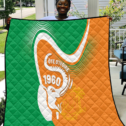 Ivory Coast 1960 Quilt Happy Independence Day