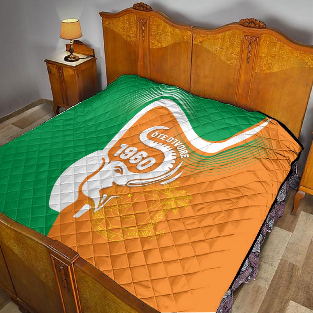Ivory Coast 1960 Quilt Happy Independence Day