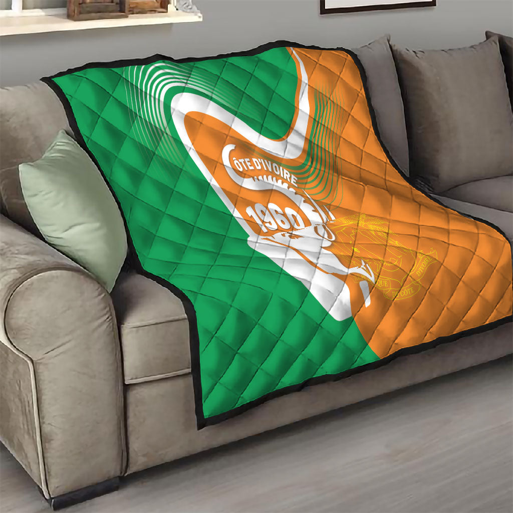 Ivory Coast 1960 Quilt Happy Independence Day