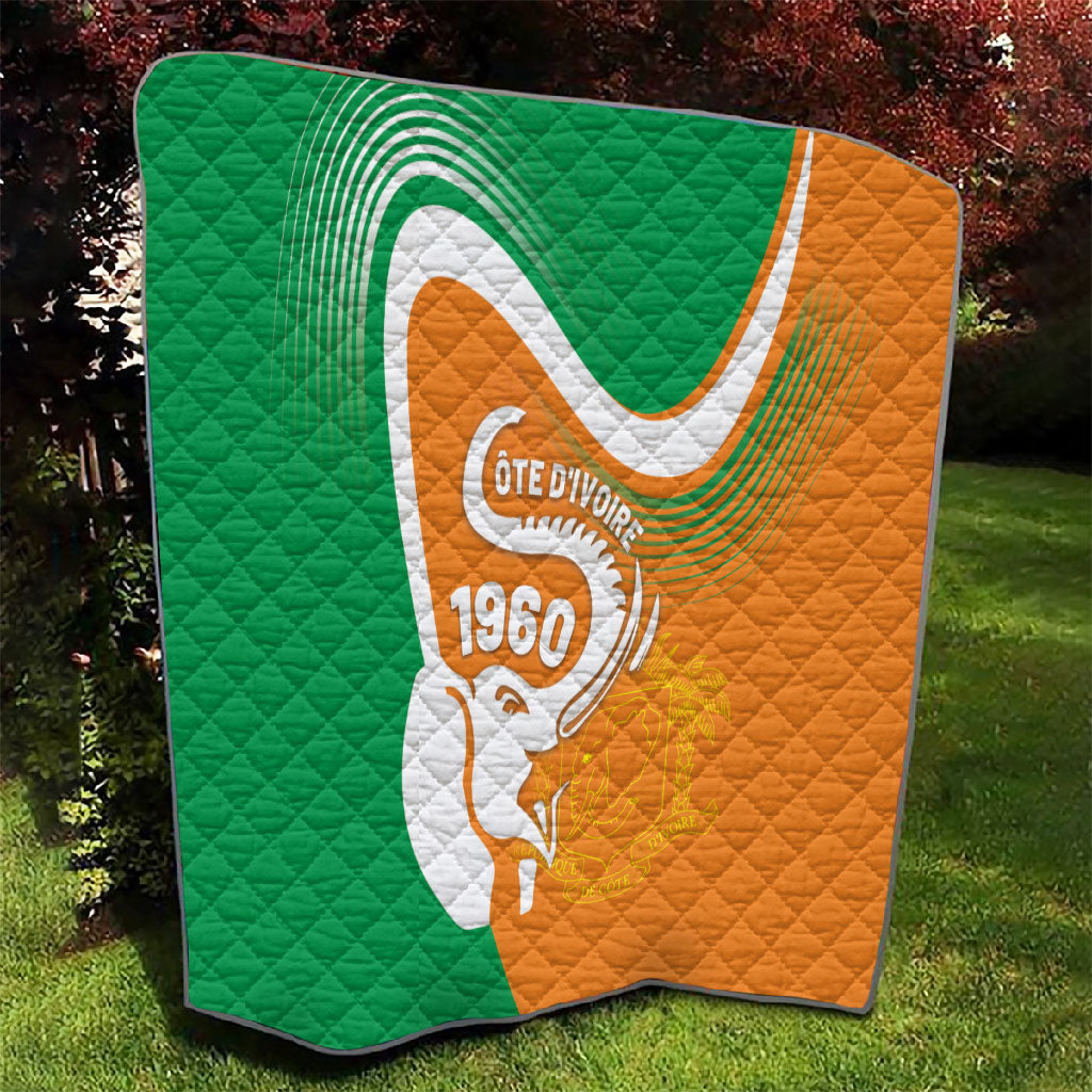 Ivory Coast 1960 Quilt Happy Independence Day