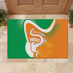 Ivory Coast 1960 Rubber Doormat Happy Independence Day