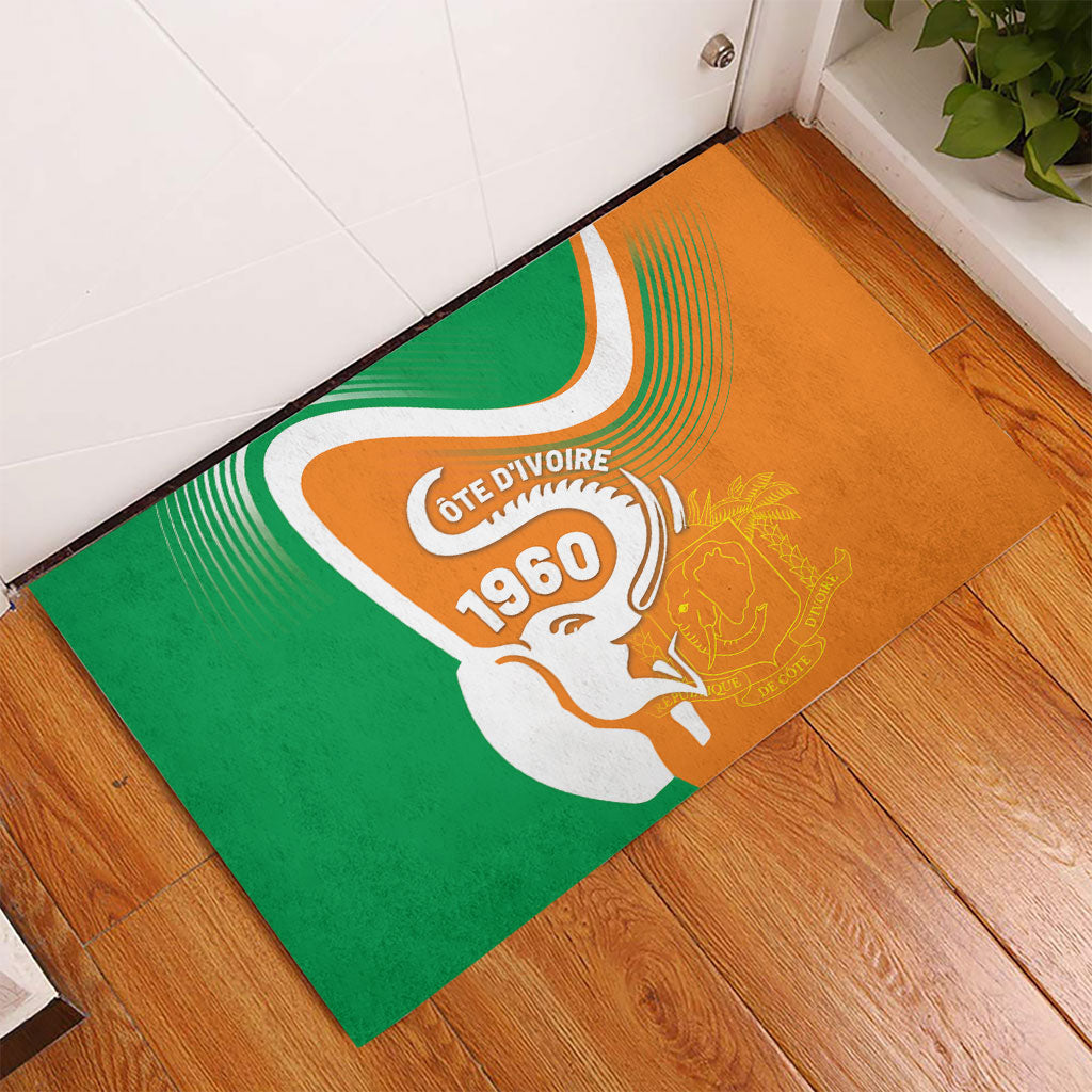 Ivory Coast 1960 Rubber Doormat Happy Independence Day