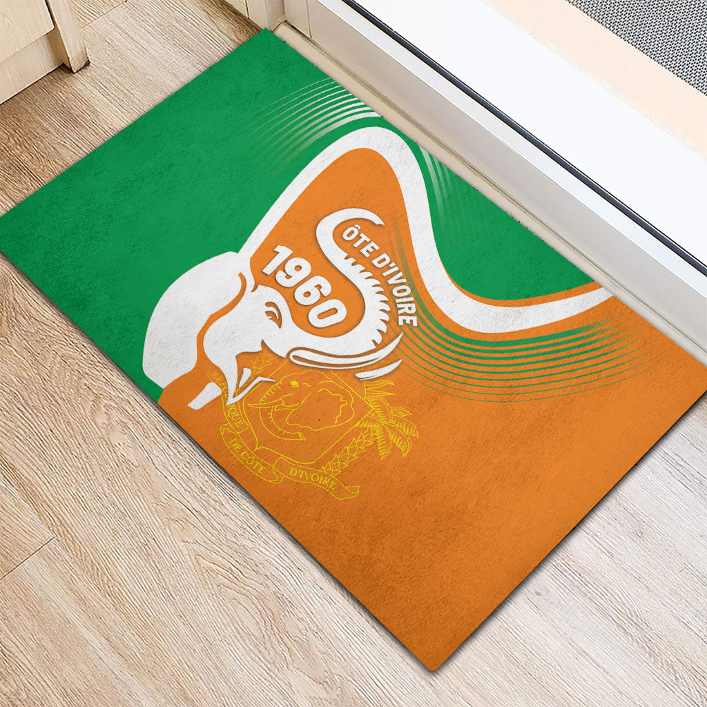 Ivory Coast 1960 Rubber Doormat Happy Independence Day