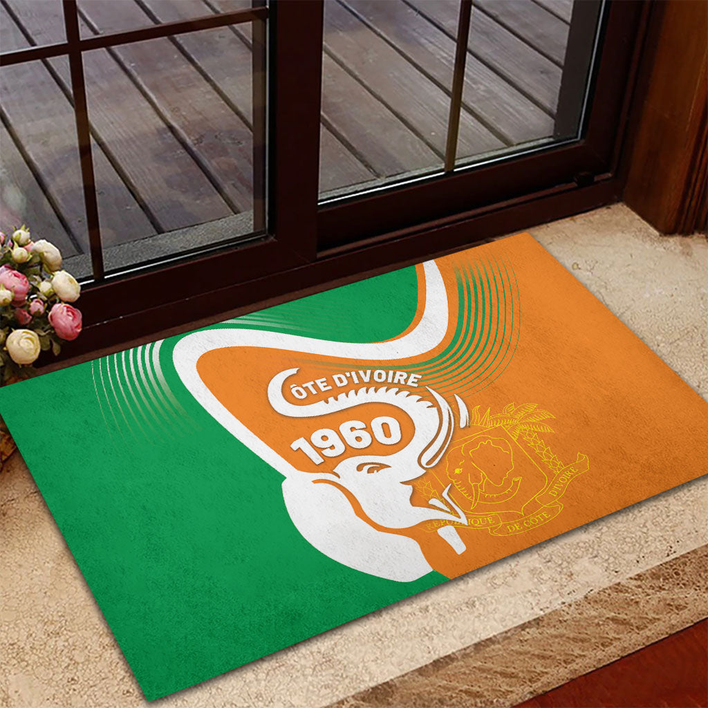 Ivory Coast 1960 Rubber Doormat Happy Independence Day