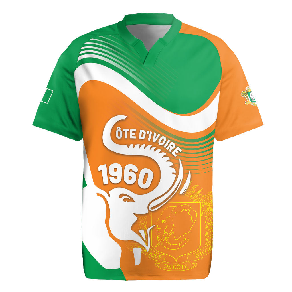 Personalized Ivory Coast 1960 Rugby Jersey Happy Independence Day