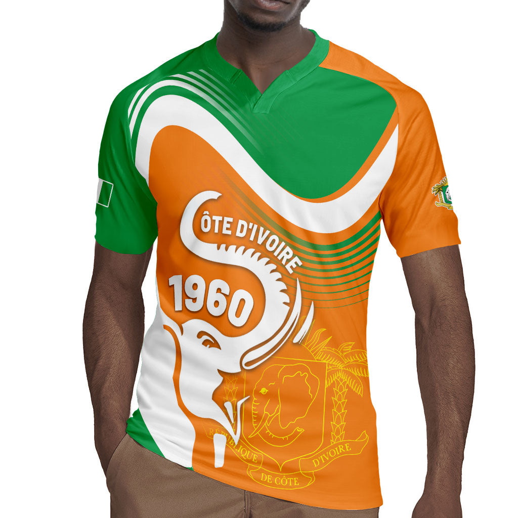 Personalized Ivory Coast 1960 Rugby Jersey Happy Independence Day
