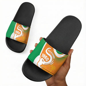 Ivory Coast 1960 Slide Sandals Happy Independence Day