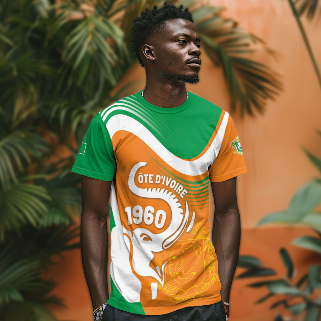 Personalized Ivory Coast 1960 T shirt Happy Independence Day