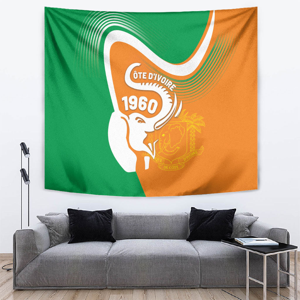 Ivory Coast 1960 Tapestry Happy Independence Day