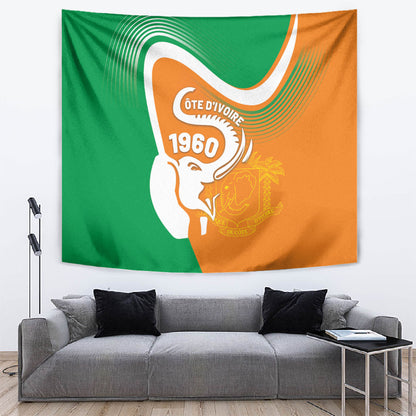 Ivory Coast 1960 Tapestry Happy Independence Day