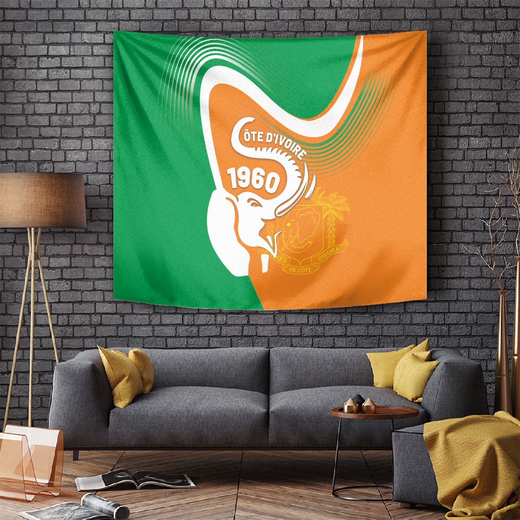Ivory Coast 1960 Tapestry Happy Independence Day
