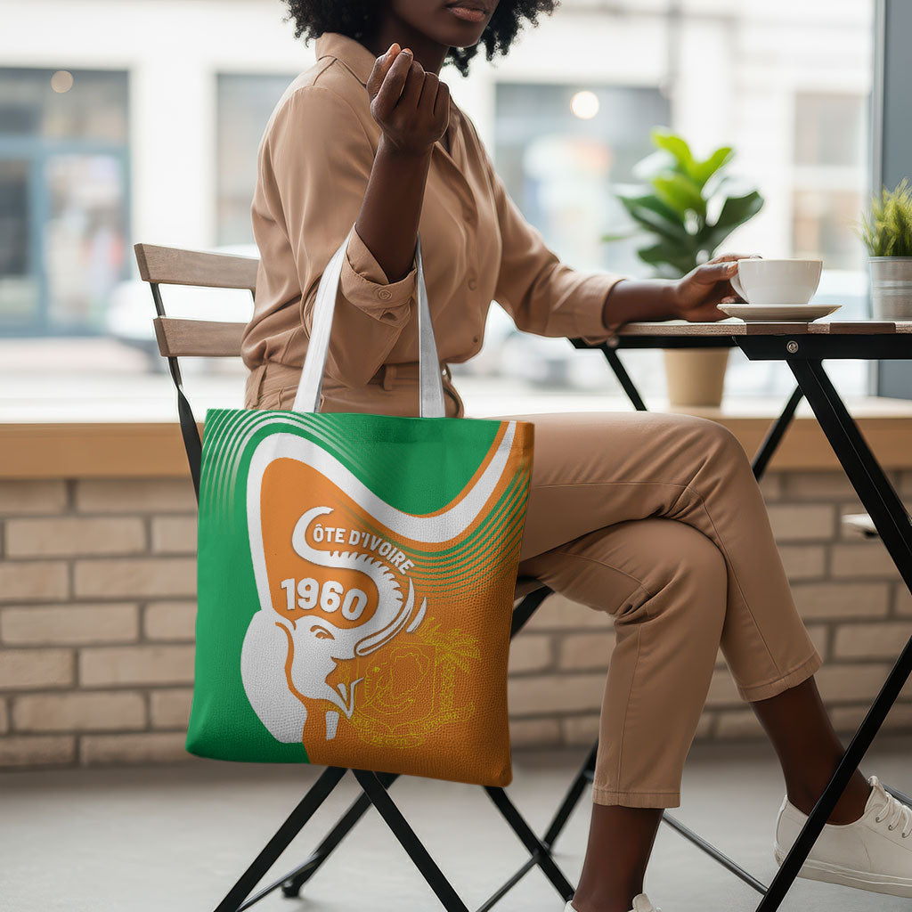Ivory Coast 1960 Tote Bag Happy Independence Day