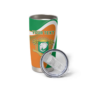 Personalized Ivory Coast 1960 Tumbler Cup Happy Independence Day