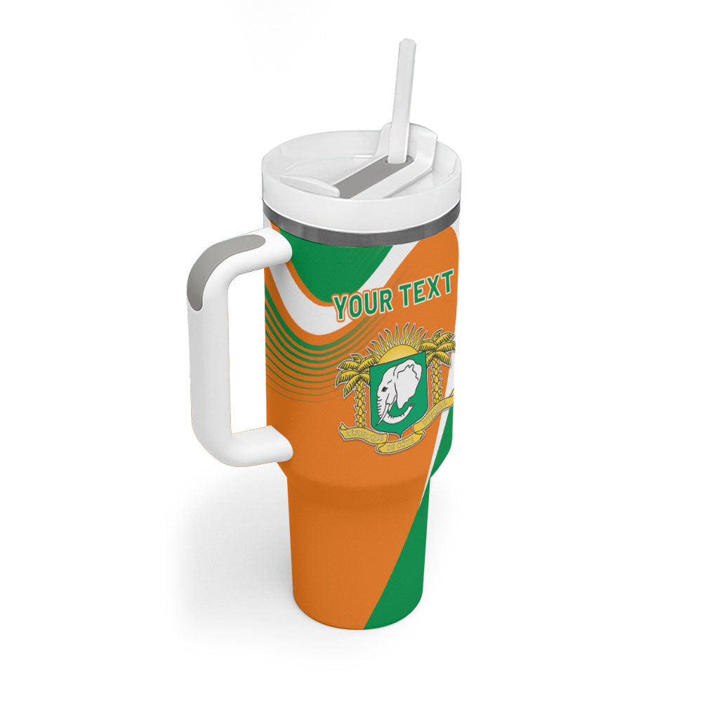 Personalized Ivory Coast 1960 Tumbler With Handle Happy Independence Day