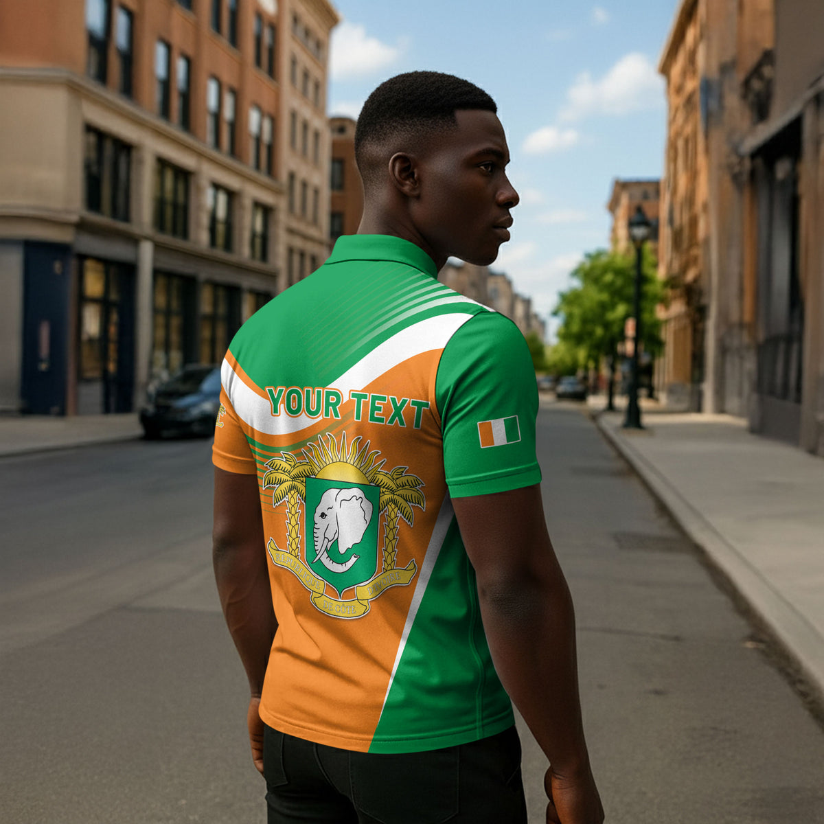 Personalized Ivory Coast 1960 Zipper Polo Shirt Happy Independence Day