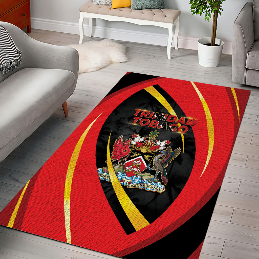Trinidad And Tobago Independence Day Area Rug Two Islands One Nation Endless Pride