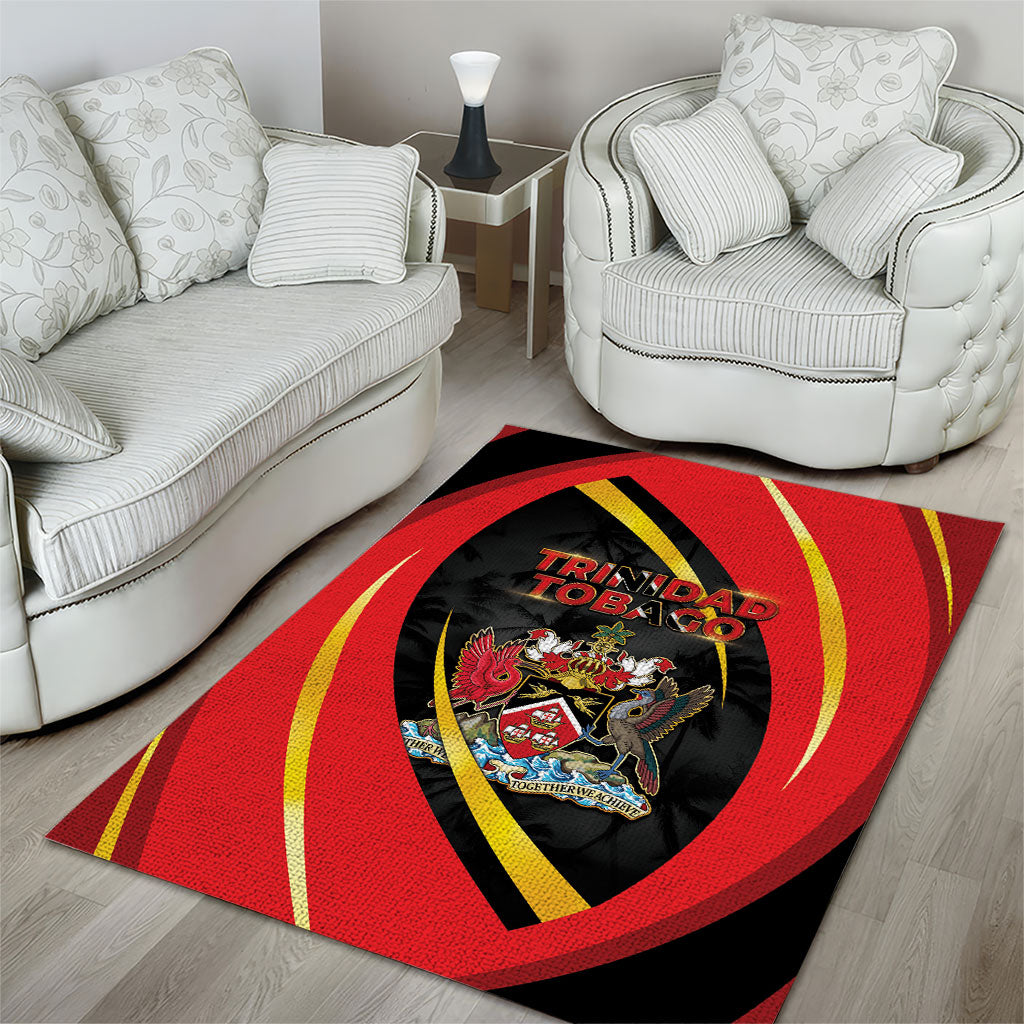Trinidad And Tobago Independence Day Area Rug Two Islands One Nation Endless Pride