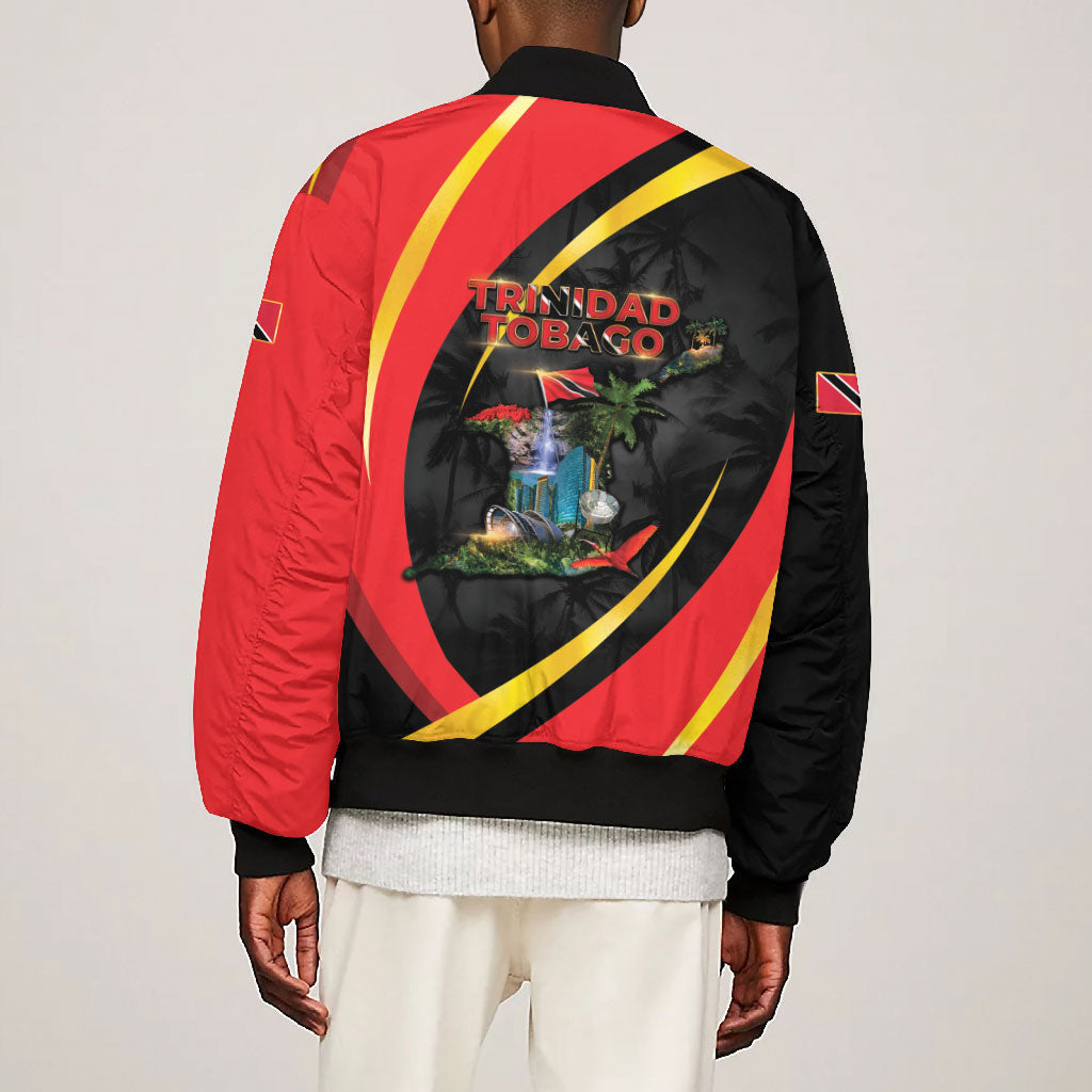 Trinidad And Tobago Independence Day Bomber Jacket Two Islands One Nation Endless Pride