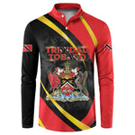 Trinidad And Tobago Independence Day Button Sweatshirt Two Islands One Nation Endless Pride