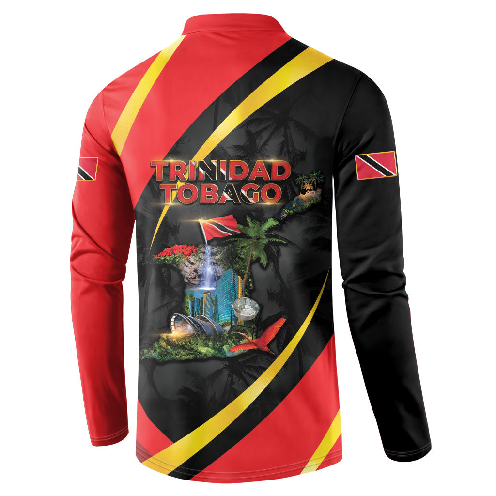 Trinidad And Tobago Independence Day Button Sweatshirt Two Islands One Nation Endless Pride