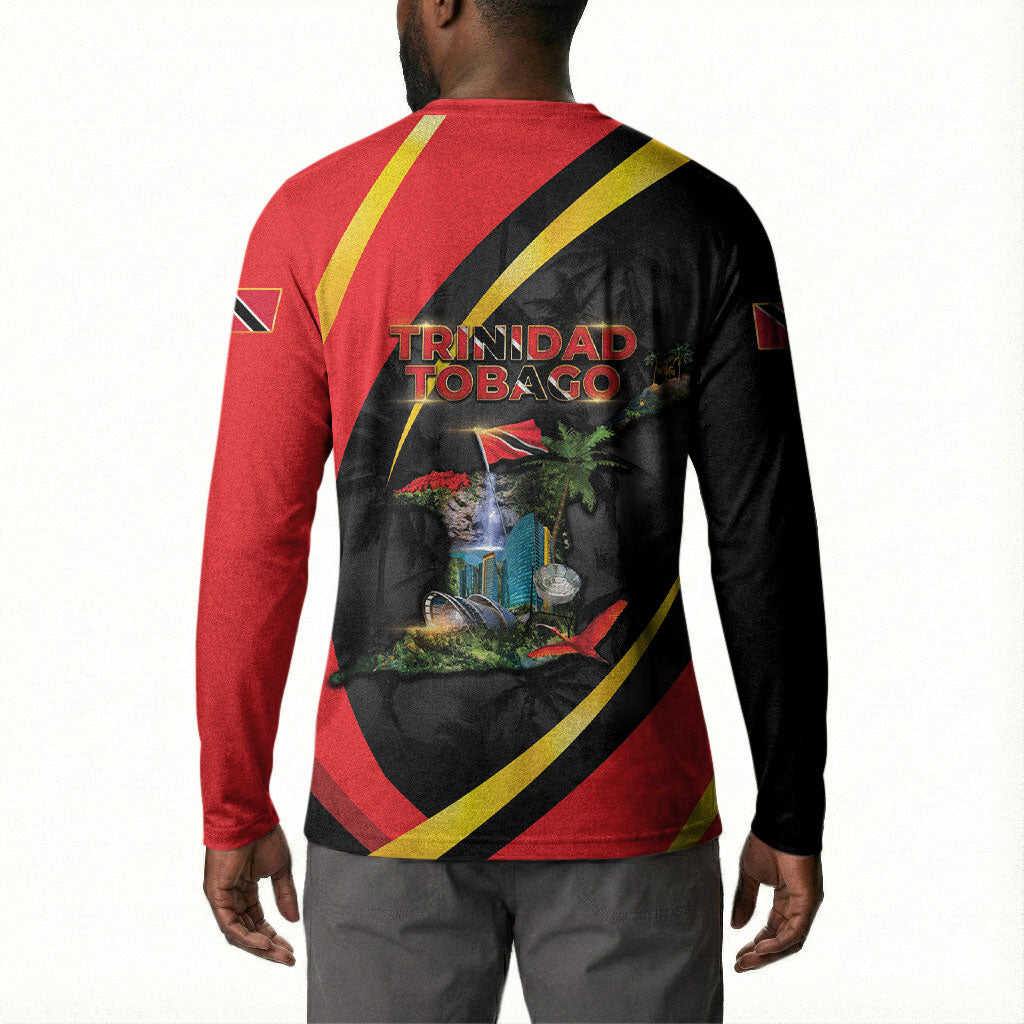 Trinidad And Tobago Independence Day Button Sweatshirt Two Islands One Nation Endless Pride