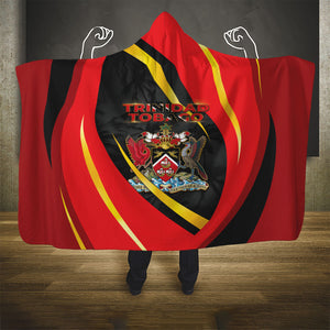 Trinidad And Tobago Independence Day Hooded Blanket Two Islands One Nation Endless Pride