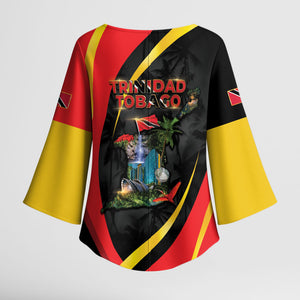 Trinidad And Tobago Independence Day Kimono Sleeve Blouse Two Islands One Nation Endless Pride